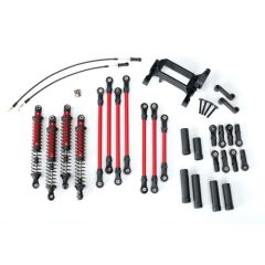 Long Arm Lift Kit, TRX-4, complete - Rood (TRX-8140R)