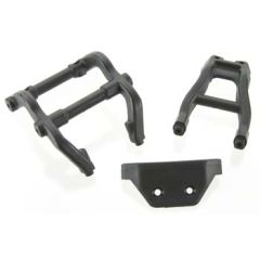 Wheelie bar mounts/ rear skidplate (black)