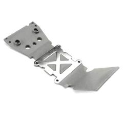 Skidplate, front plastic (black)/ stainless steel plate