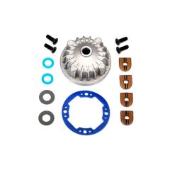 Housing, center differential (aluminum)/x-ring gaskets (2) (TRX-6781)