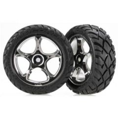 Tires & wheels, assembled (Tracer 2.2" chrome wheels, Anaconda 2.2" tires with foam inserts) (2) (Bandit front)