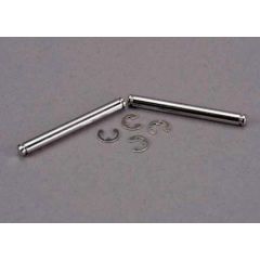 Suspension pins, 31.5mm, chrome (2) w/ E-clips (4)