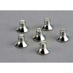 Screws, 4x6mm countersunk machine (6)