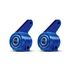 Traxxas Steering blocks, Rustler/Stampede/Bandit (2), 6061-T6 aluminum (blue-anodized)/ 5x11mm ball bearings (4) (TRX-3636A)