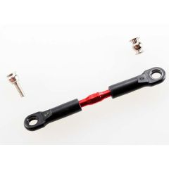 Turnbuckle, aluminum (red-anodized), camber link, front, 39mm (1) (assembled w/rod ends)/hollow balls (2)(see part 3741x for complete camber link set)