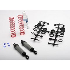 Traxxas - Ultra Shocks (grey) (xx-long) (complete w/ spring pre-load spacers & springs) (rear) (2) (TRX-3762A)