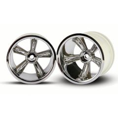 Trx pro-star chrome wheels (2) (rear) (for 2.2" tires)