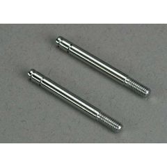 Shock shafts, steel, chrome finish (29mm) (front) (2)