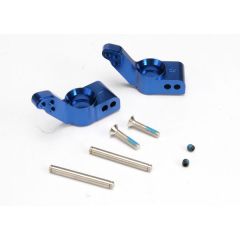 Stub axle carriers, blue-anodized 6061-t6 aluminum, rear (1.5 degrees toe-in)(l&r)