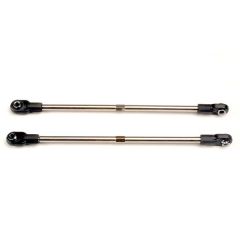 Turnbuckles, 116mm (rear toe control links) (2) (includes installed rod ends and hollow ball connectors)