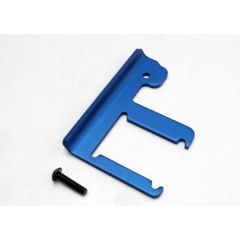 Chassis brace, revo (3mm 6061-t6 aluminum) (blue-anodized)/ 4x16mm bcs