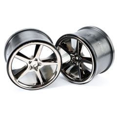 Wheels, gemini 3.8" (black chrome) (2)