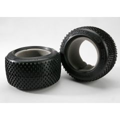 Tires, response pro 3.8" (soft-compound, narrow profile, short knobby design)/ foam inserts (2)