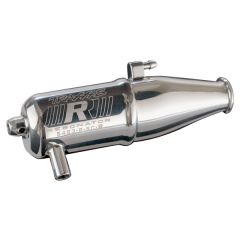 Tuned pipe, resonator, r.o.a.r. legal (single-chamber, enhances low to mid-rpm power) (for jato, n. rustler, n. 4-tec with trx racing engines)