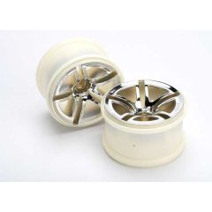 Wheels, jato twin-spoke 2.8" (chrome) (nitro front) (2)