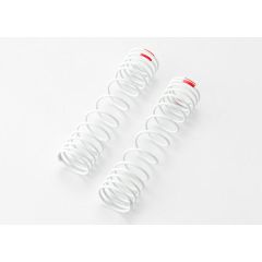 Springs, rear (white) (progressive rate) (2) (fits slash aluminum big-bore shocks) (TRX-5859)