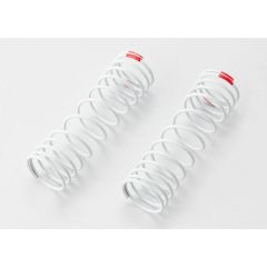 Springs, front (white) (progressive rate) (2) (fits slash aluminum big-bore shocks) (TRX-5860)