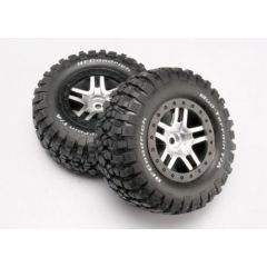 BF Goodrich Short Course Tyres on SS Chrome/Black Wheels (TRX-6873)