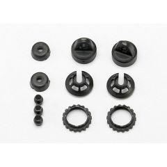 Caps and spring retainers, gtr shock (upper cap (2)/ hollow balls (4)/ bottom cap (2)/ upper retainer (2)/ lower retainer (2))