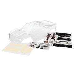 Body, X-Maxx (clear, trimmed, requires painting)/ window masks/ decal sheet