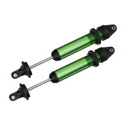 Shocks, GTX, aluminum, green-anodized (fully assembled w/o springs) (2) (TRX-7761G)