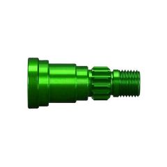 Stub axle, aluminum (green-anodized) (1) (TRX-7768G)