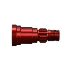 Stub axle, aluminum (red-anodized) (1) (TRX-7768R)