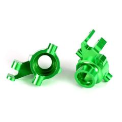 Steering blocks, 6061-T6 aluminum (green-anodized), left & right (TRX-8937G)