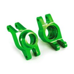 Carriers, stub axle (green-anodized 6061-T6 aluminum) (rear) (2) (TRX-8952G)