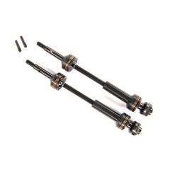 Driveshafts, front, steel-spline constant-velocity (complete assembly) (2) (TRX-9051X)