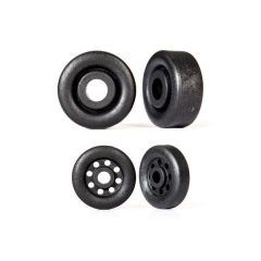 Traxxas - Wheelie bar wheels black (2) (TRX-9461)