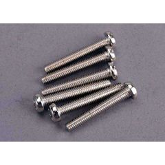 Screws, 3x20mm roundhead machine (6)