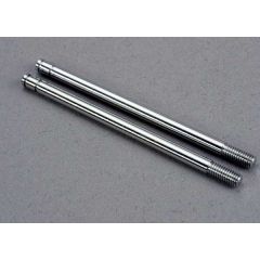 Shock shafts, steel, chrome finish (xx-long) (2)