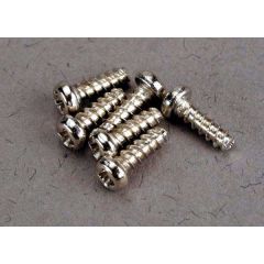 Traxxas - Screws, 2x6mm roundhead self-tapping (6) (TRX-2674)