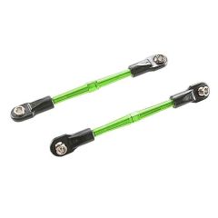 Traxxas Turnbuckles, aluminum (green-anodized), toe links, 59mm (2) (assembled with rod ends & hollow balls) (fits rustler) (TRX-3139G)