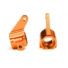 Traxxas Steering blocks (2), 6061-T6 aluminum (orange-anodized)/ 5x11mm ball bearings (4) (TRX-3636T)