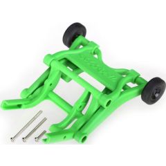 Wheelie bar, assembled (green) (fits Stampede, Rustler, Bandit series)