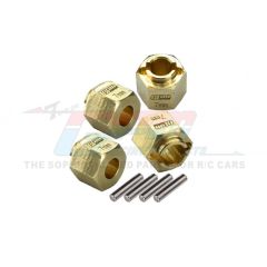 GPM Brass 7mm Wheel Hex Hub Extenders (+1.5mm) - Traxxas TRX-4M