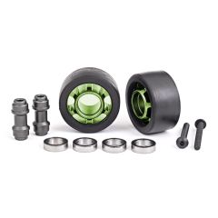 Traxxas - Wheels, wheelie bar, 6061-T6 aluminum (green-anodized) (TRX-7775G)