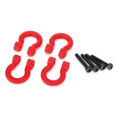 Bumper D-rings, red (front or rear)/ 2.0x12 CS (4)