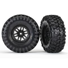 Tires and wheels, assembled, glued (TRX-4 wheels, Canyon Trail 1.9 tires) (2)