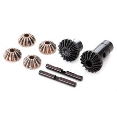 Gear set, differential (output gears (2), spider gears (4)