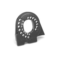 Motor mount plate, TRX-4, 6061-T6 aluminum (charcoal gray-anodized) (TRX-8290A)