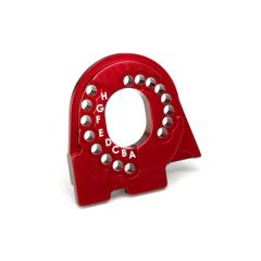 Traxxas - Motor mount plate, TRX-4, 6061-T6 aluminum (red-anodized) (TRX-8290R)