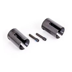 Traxxas - Drive cup, steel, extreme heavy duty (2)/ 4x17mm screw pins, heavy duty (2) (TRX-8652X)