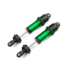 Shocks, GT-Maxx, aluminum (green-anodized) (fully assembled w/o springs) (2) (TRX-8961G)