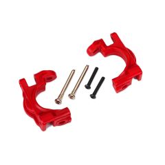 Traxxas - Caster Blocks Left/Right (for use with #9080 upgrade kit) - Red (TRX-9032R)