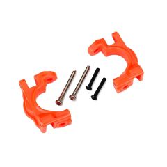 Traxxas - Caster Blocks Left/Right (for use with #9080 upgrade kit) - Orange (TRX-9032T)