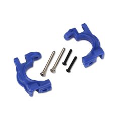 Traxxas - Caster Blocks Left/Right (for use with #9080 upgrade kit) - Blue (TRX-9032X)