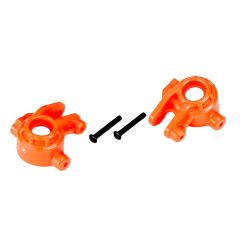 Traxxas - Steering Blocks Left/Right (for use with #9080 upgrade kit) - Orange (TRX-9037T)